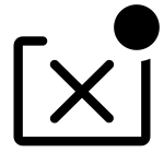 Uninstall Outline Badged SVG Icon